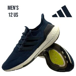 Adidas Ultraboost 21 Primeblue Men's Size 12 Navy Running Shoes FY0350 Boost Gym